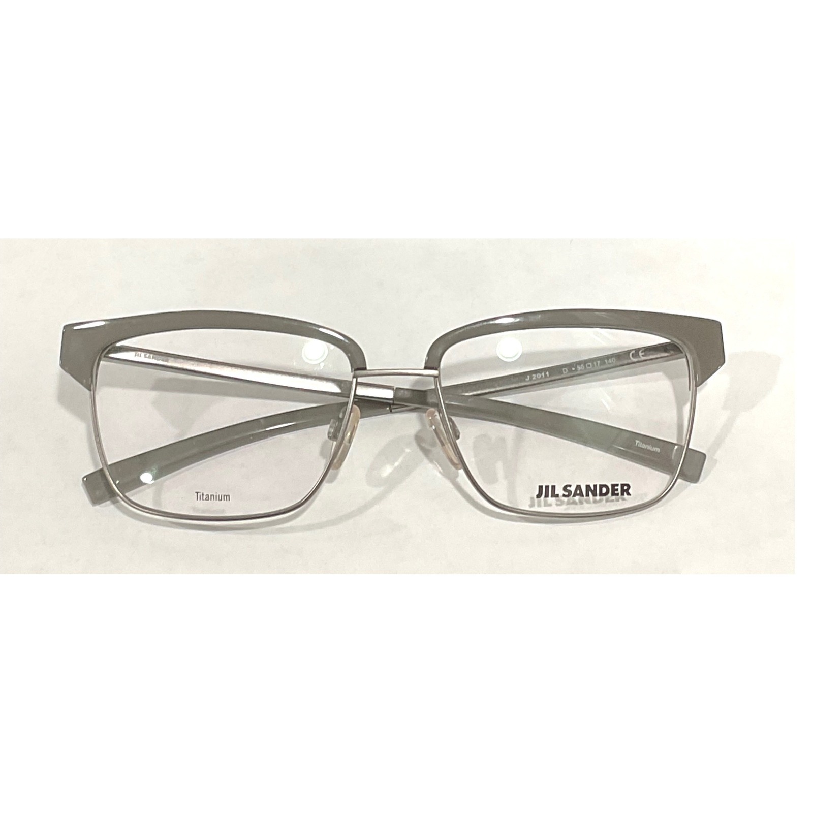 Jil Sander J2011 D 56 17 140 Womens Mens Unisex Eyeglass Frames Only Gray Ne